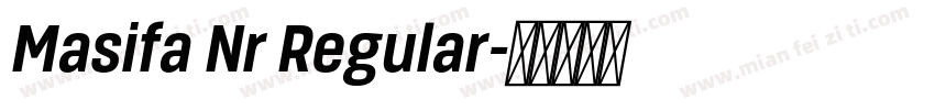 Masifa Nr Regular字体转换
